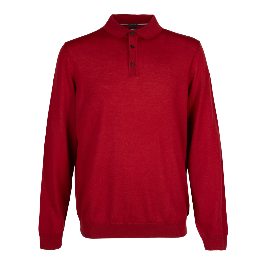 Мужской классический джемпер с воротником поло BOSS Black | Фото 1