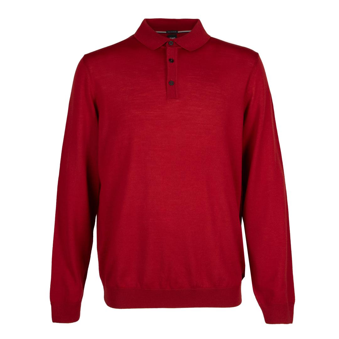 Мужской классический джемпер с воротником поло BOSS Black | Фото 1