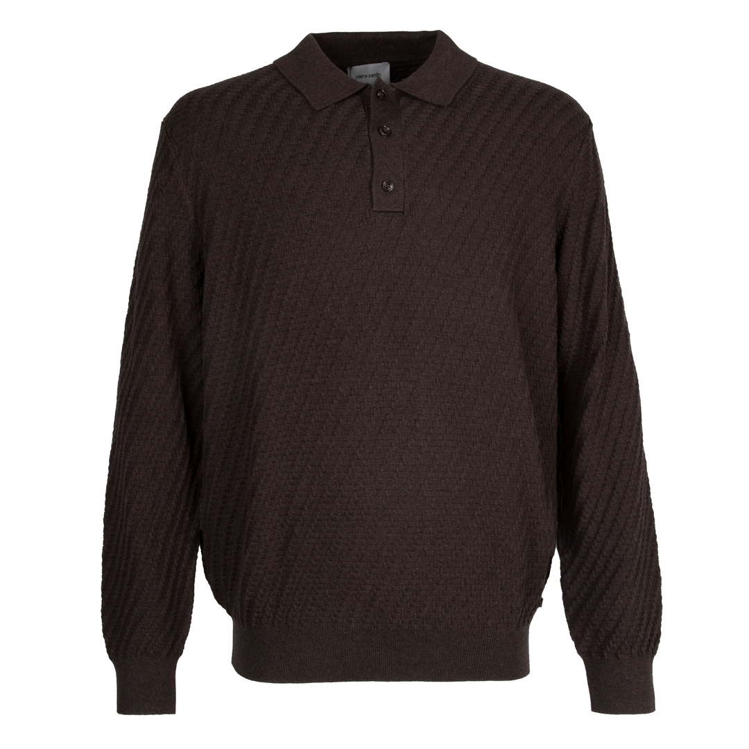 Мужской джемпер с воротником поло Pierre Cardin | Фото 1