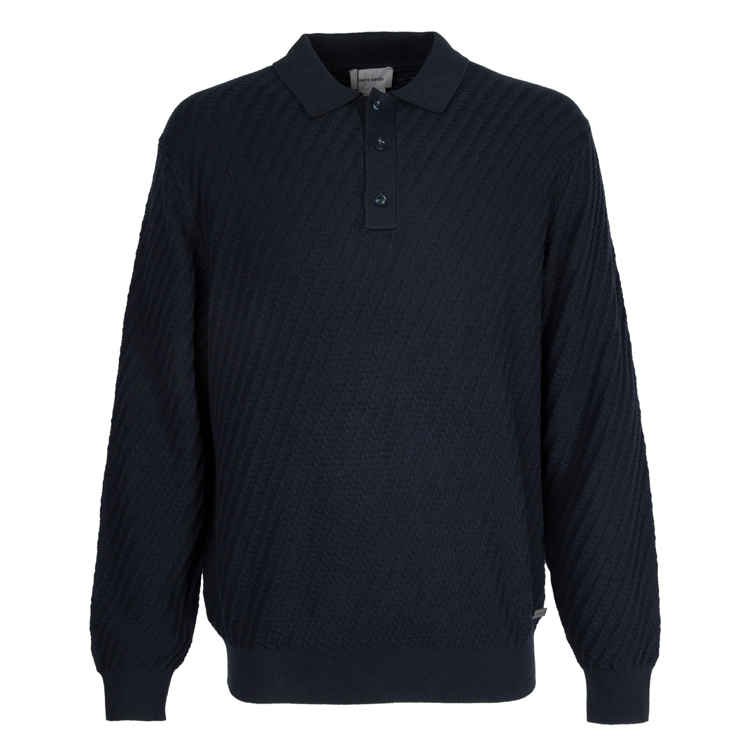 Мужской джемпер с воротником поло Pierre Cardin | Фото 1