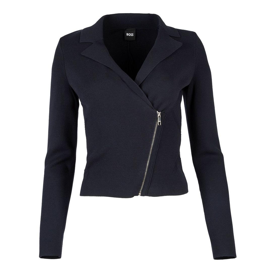 Женский трикотажный жакет на молнии BOSS | Фото 1