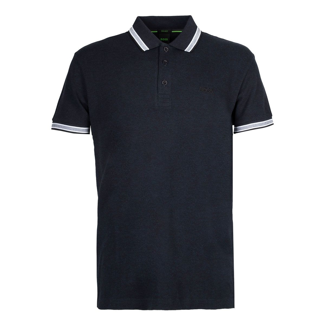 Мужское поло-меланж из хлопка BOSS Green | Фото 1