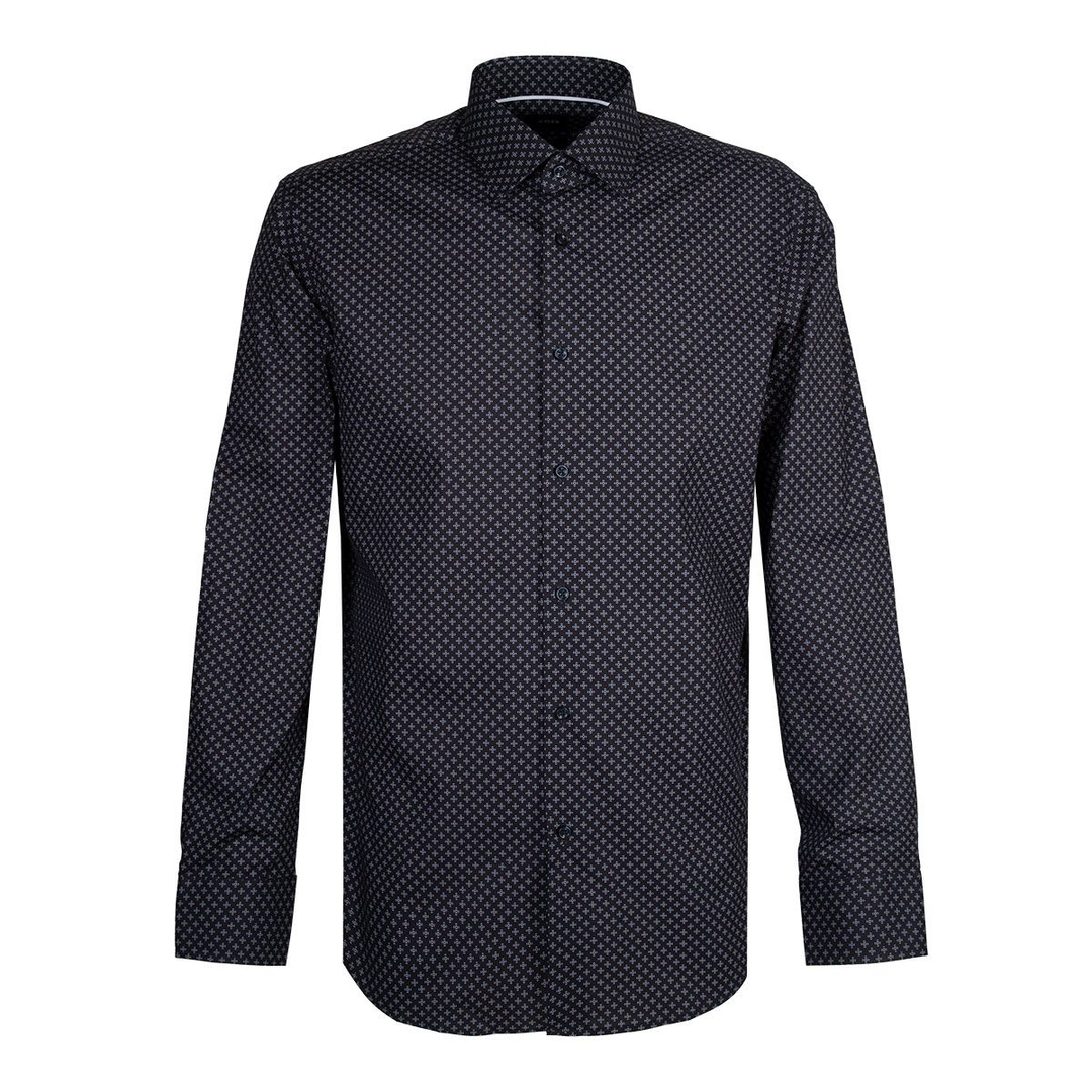 Мужская сорочка с принтом BOSS Black | Фото 1