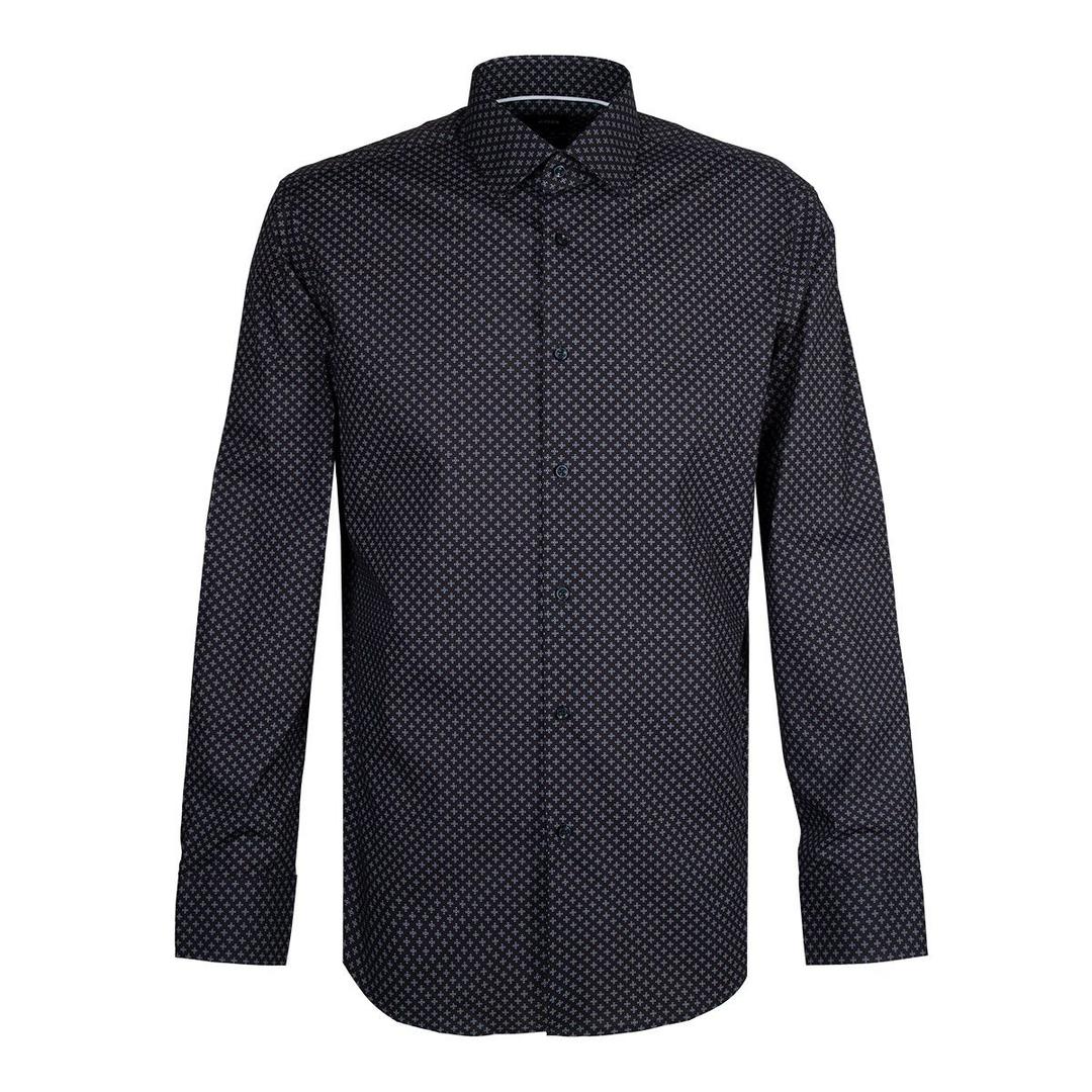 Мужская сорочка с принтом BOSS Black | Фото 1