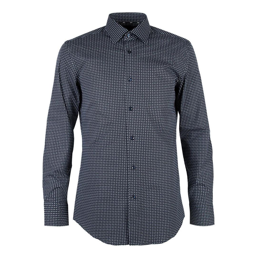 Мужская сорочка с принтом BOSS Black | Фото 1