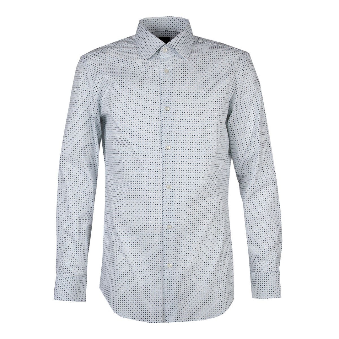 Мужская сорочка с принтом BOSS Black | Фото 1