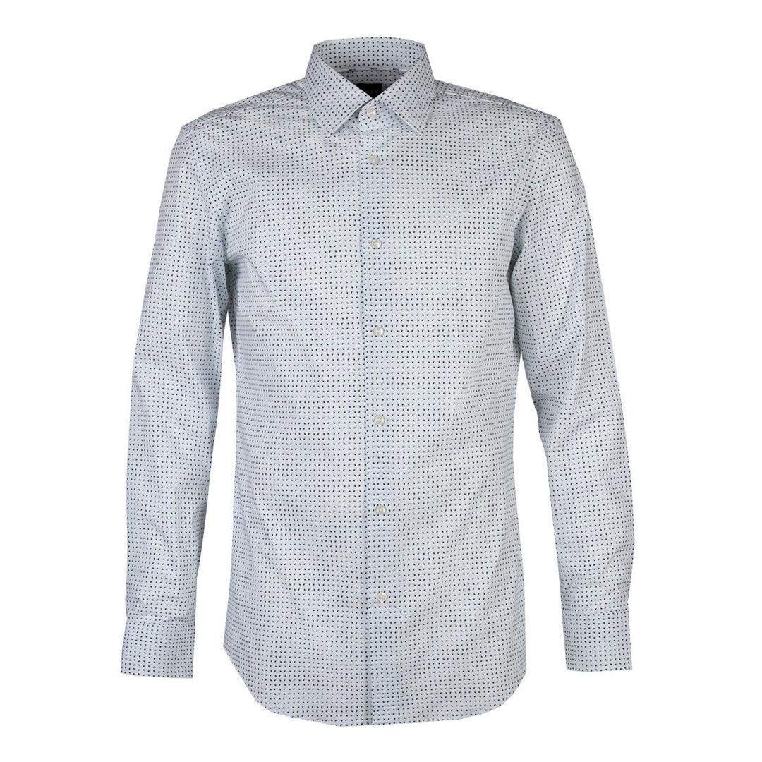 Мужская сорочка с принтом BOSS Black | Фото 1