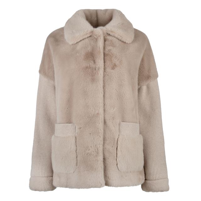 Женская короткая эко-шуба Diego M