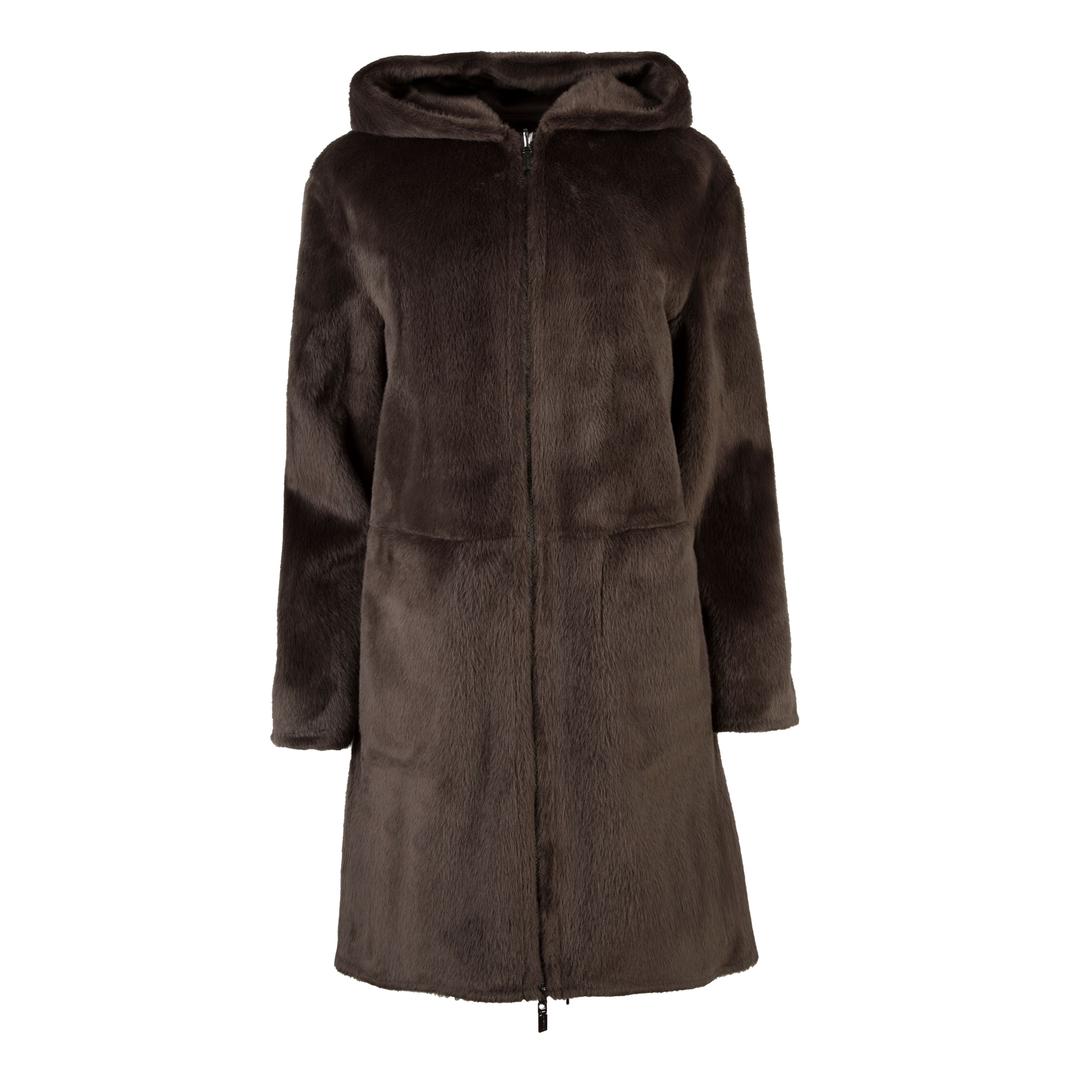 Женская двухсторонняя эко-дубленка Diego M | Фото 2