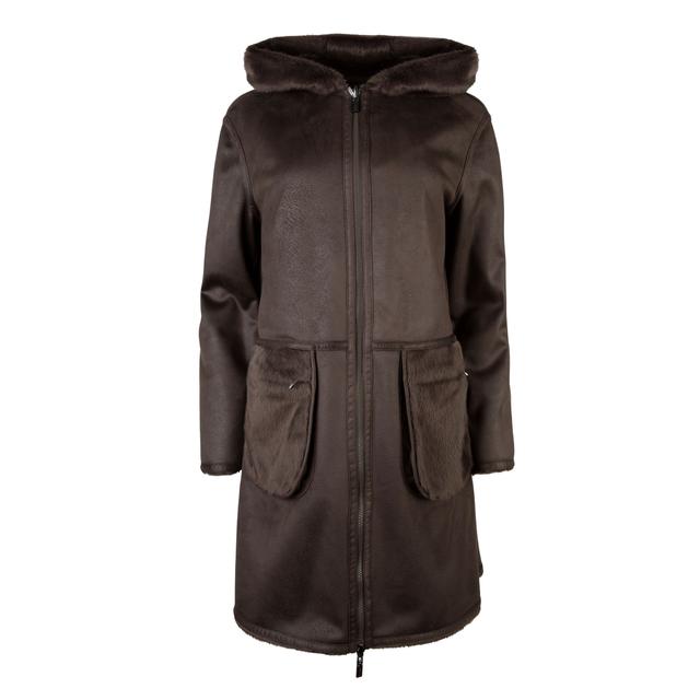 Женская двухсторонняя эко-дубленка Diego M