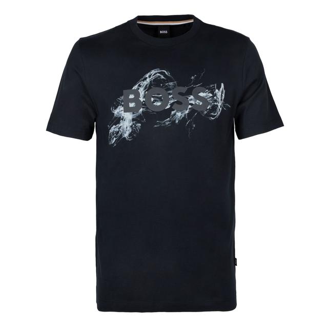 Мужская футболка с принтом BOSS Black