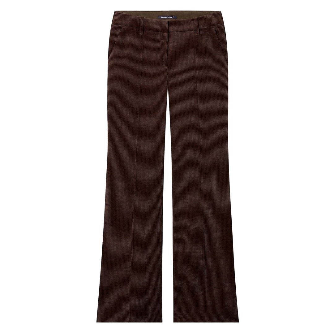 Женские расклешенные вельветовые брюки Luisa Cerano | Фото 1