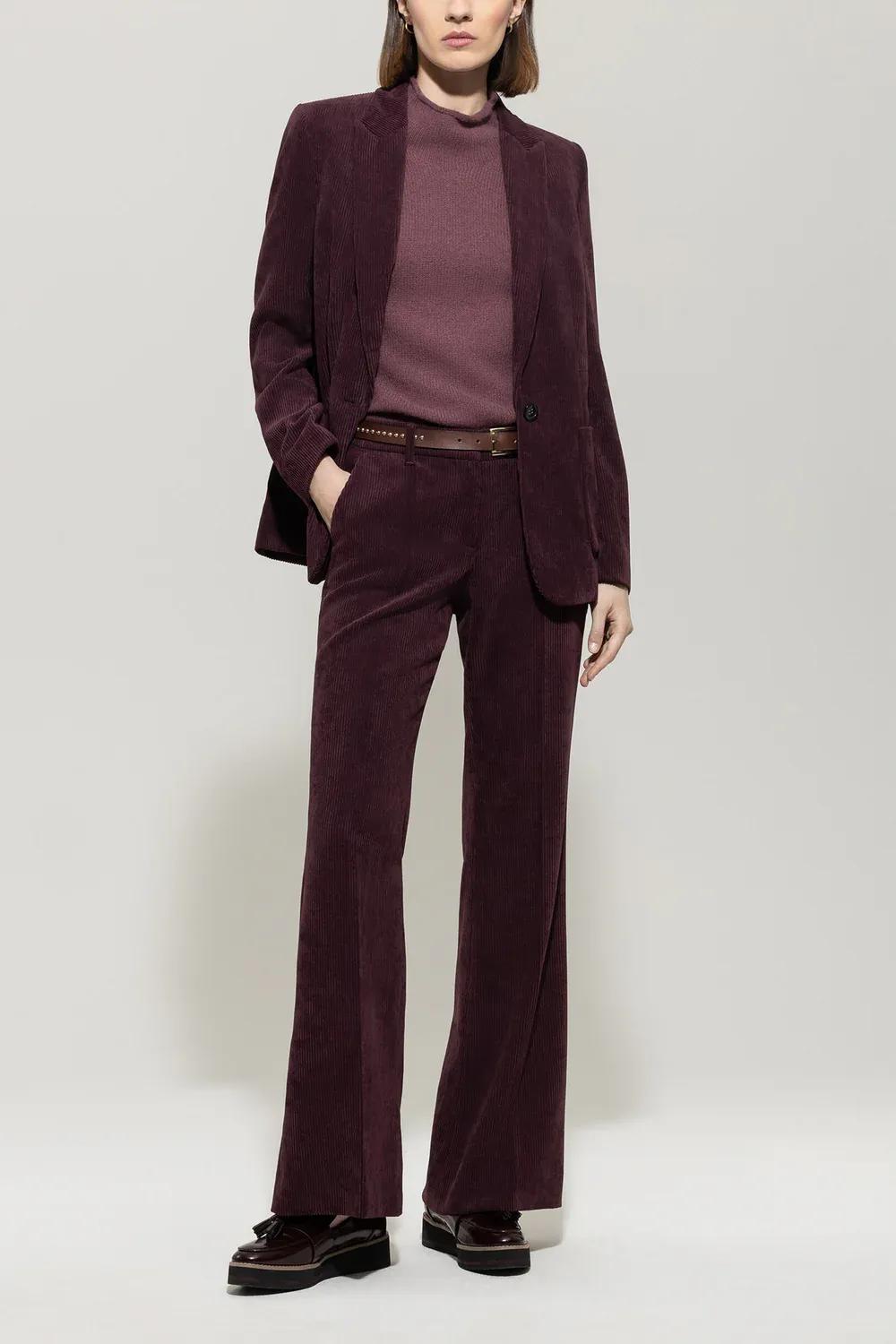 Женские расклешенные вельветовые брюки Luisa Cerano | Фото 2