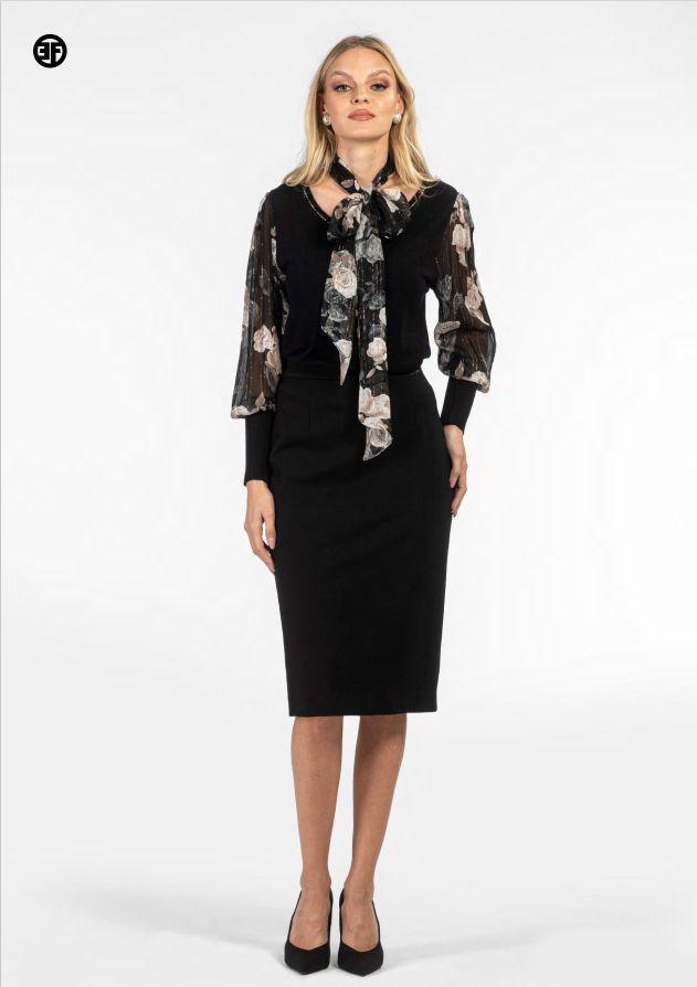 Женский джемпер с цветочным принтом Elisa Fanti | Фото 2