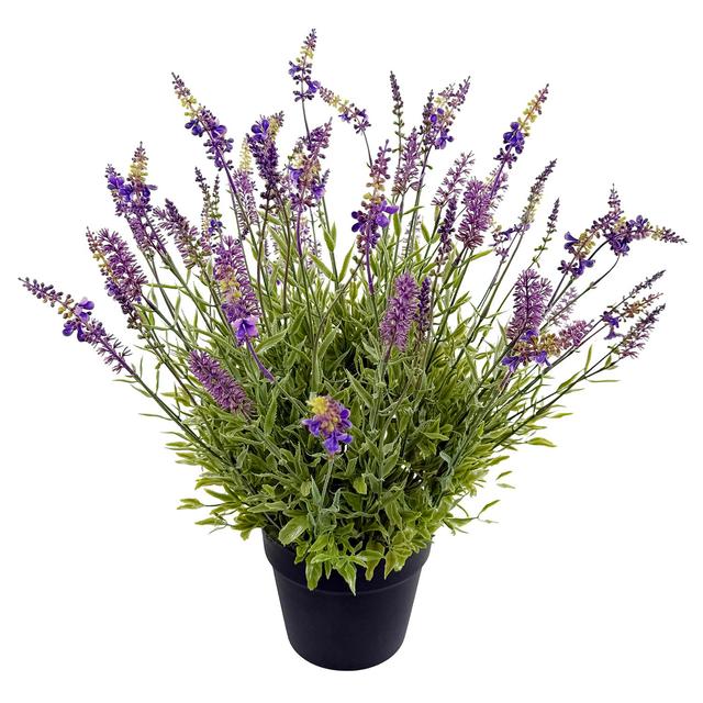 Цветок искусственный Лаванда в горшке Shi-Shi