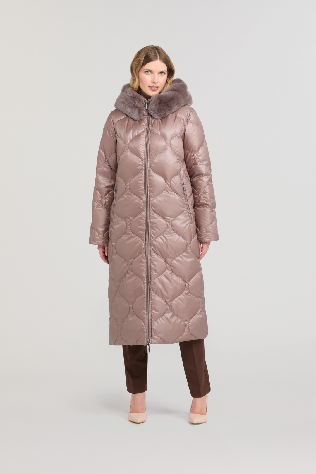 Женское двухстороннее пальто-пуховик Diego M | Фото 3