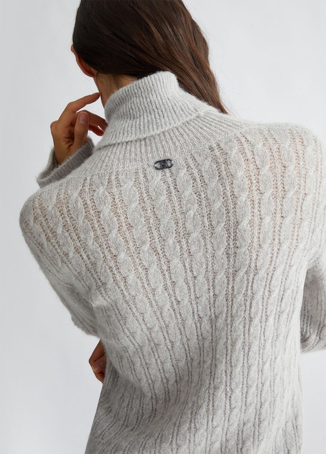 Женский свитер фактурной вязки LIU JO | Фото 6