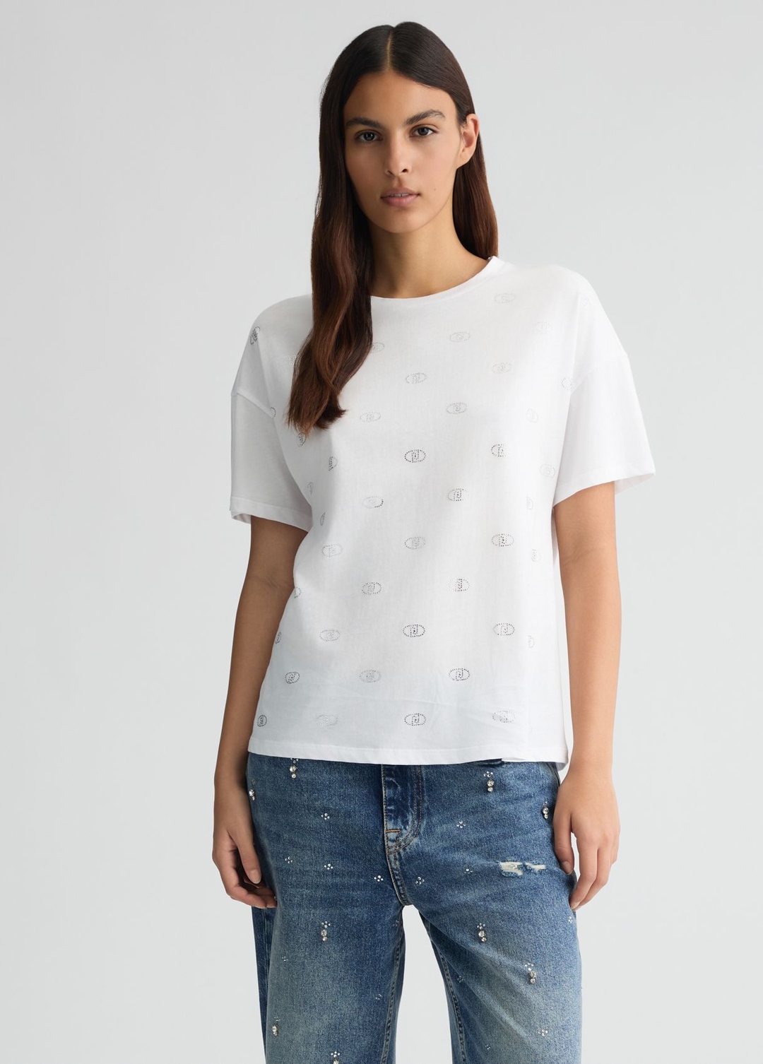 Женская футболка со стразами Liu Jo | Фото 2