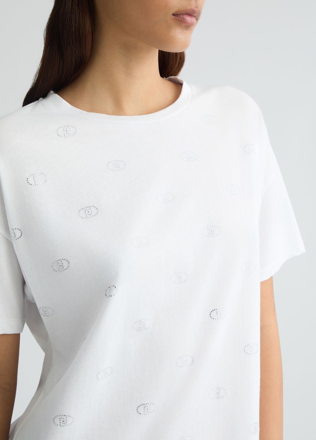 Женская футболка со стразами Liu Jo | Фото 4