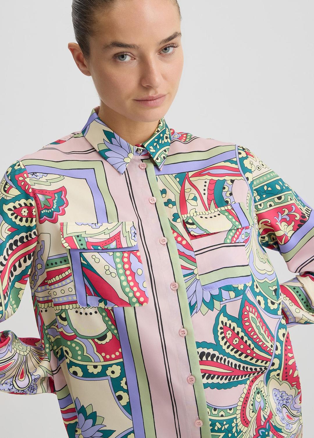 Женская атласная рубашка Liu Jo | Фото 4