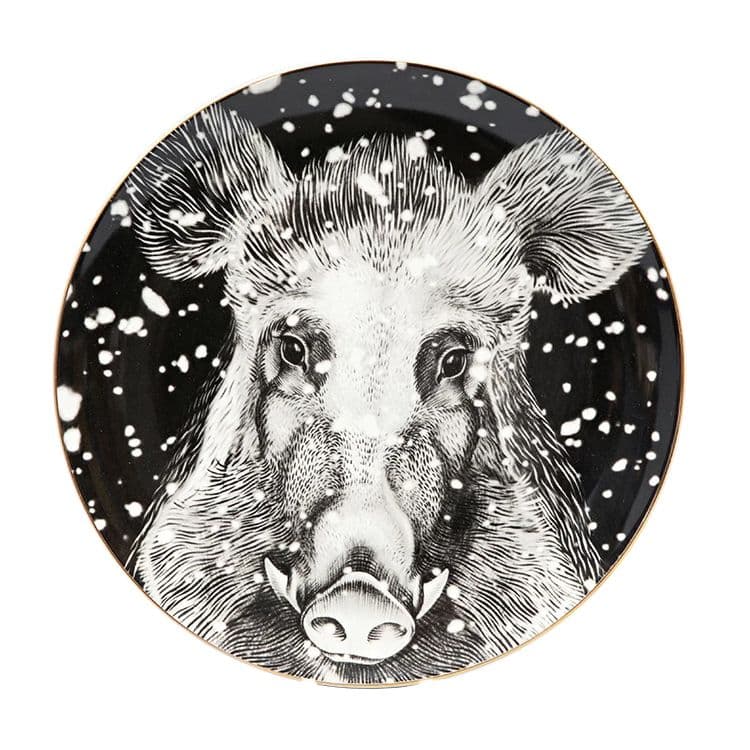 Тарелка декоративная ИФЗ Тотем. Кабан | Фото 1