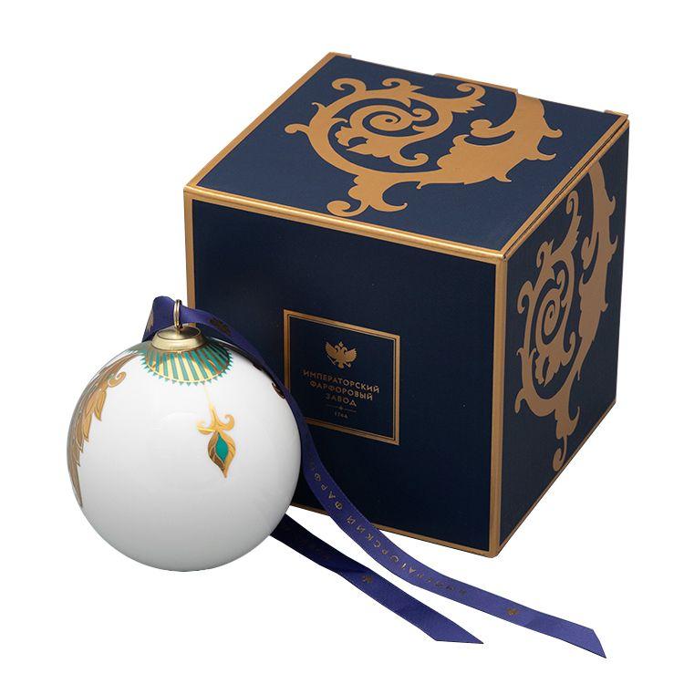 Ёлочная игрушка Шар ИФЗ, Рождественские узоры | Фото 1
