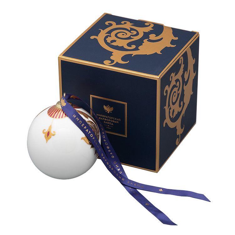 Ёлочная игрушка Шар ИФЗ, Рождественские узоры | Фото 1