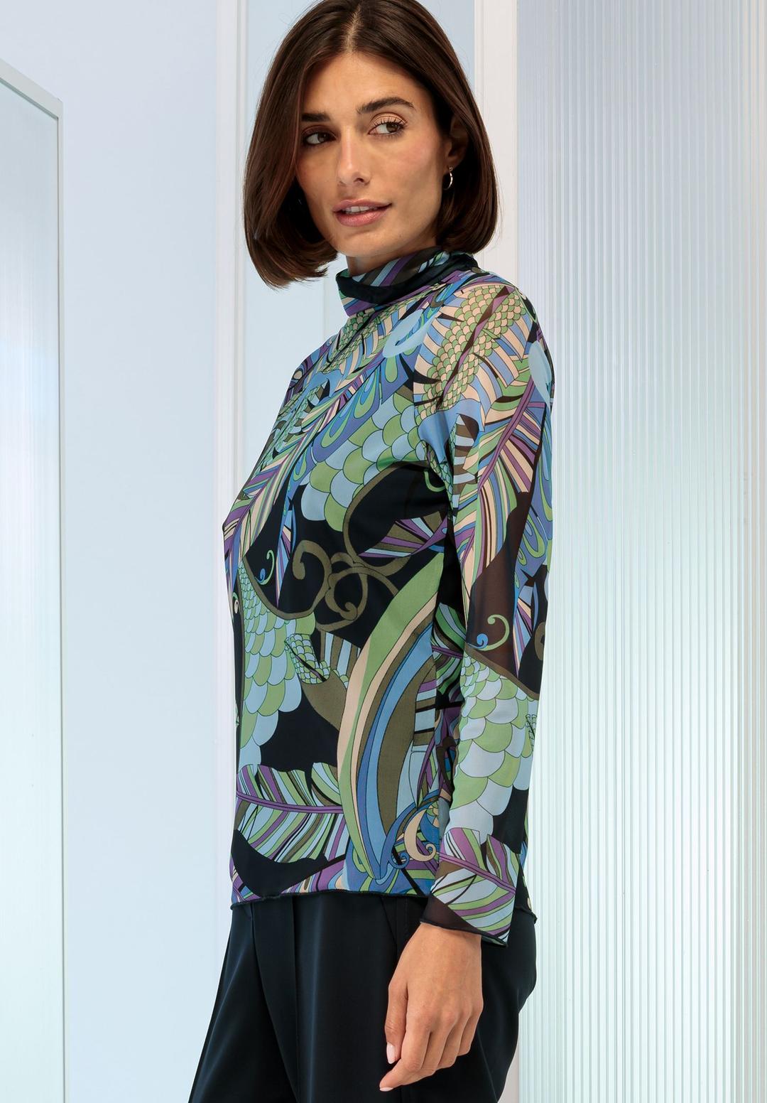 Женская водолазка из сетки BIANCA | Фото 2