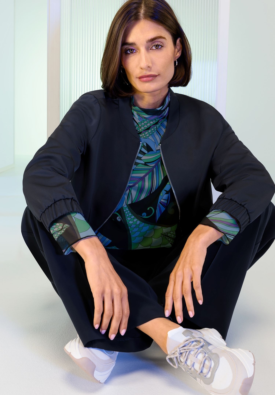 Женская водолазка из сетки BIANCA | Фото 6