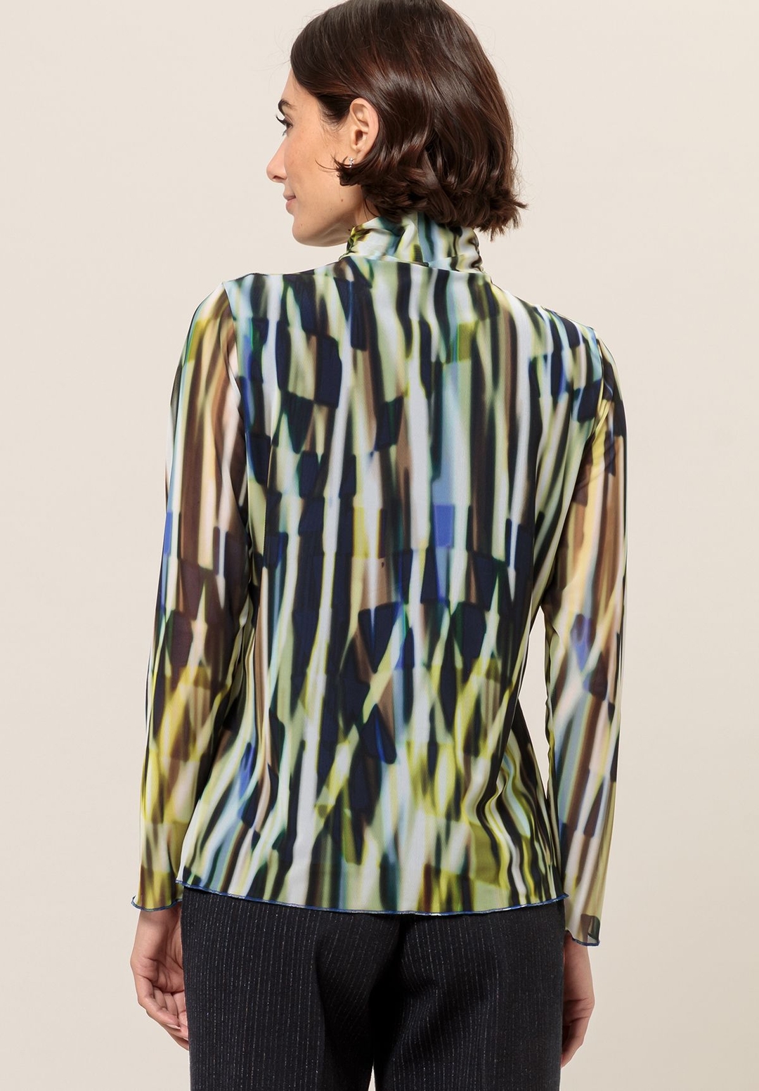 Женская водолазка из сетки BIANCA | Фото 4