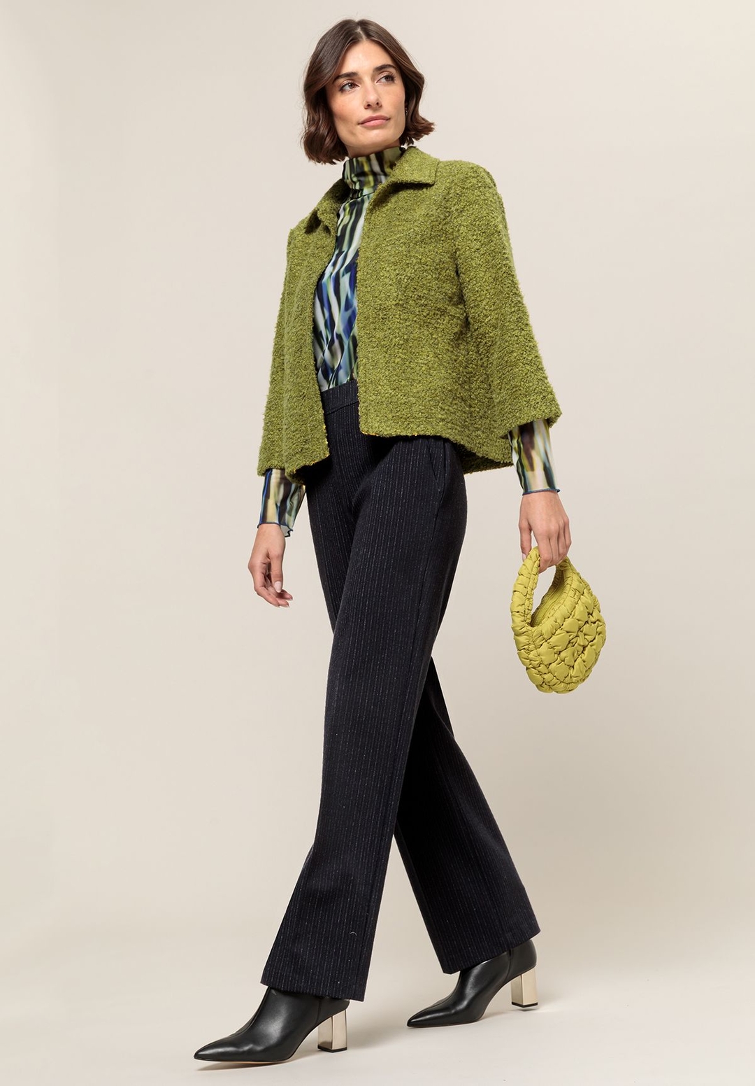 Женская водолазка из сетки BIANCA | Фото 6