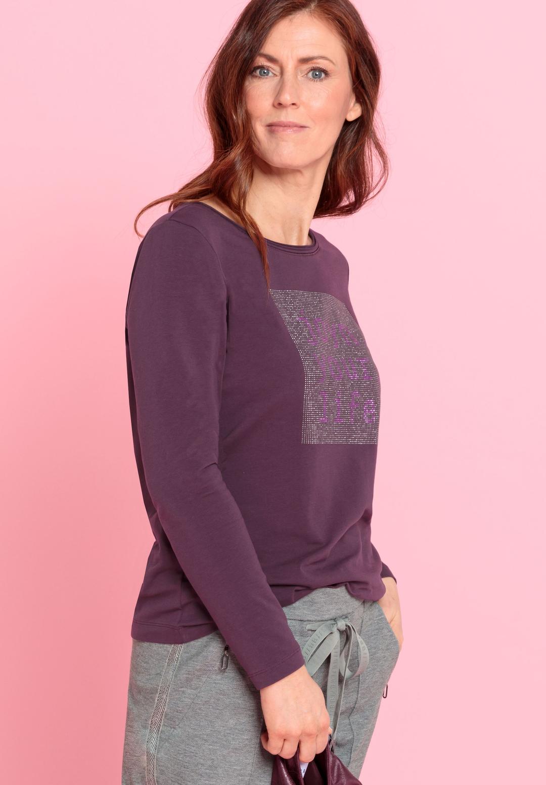 Женский лонгслив со стразами BIANCA | Фото 5