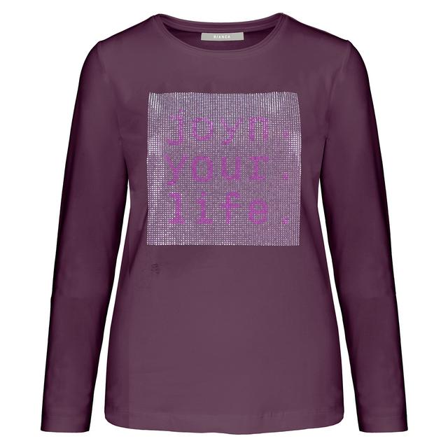 Женский лонгслив со стразами BIANCA