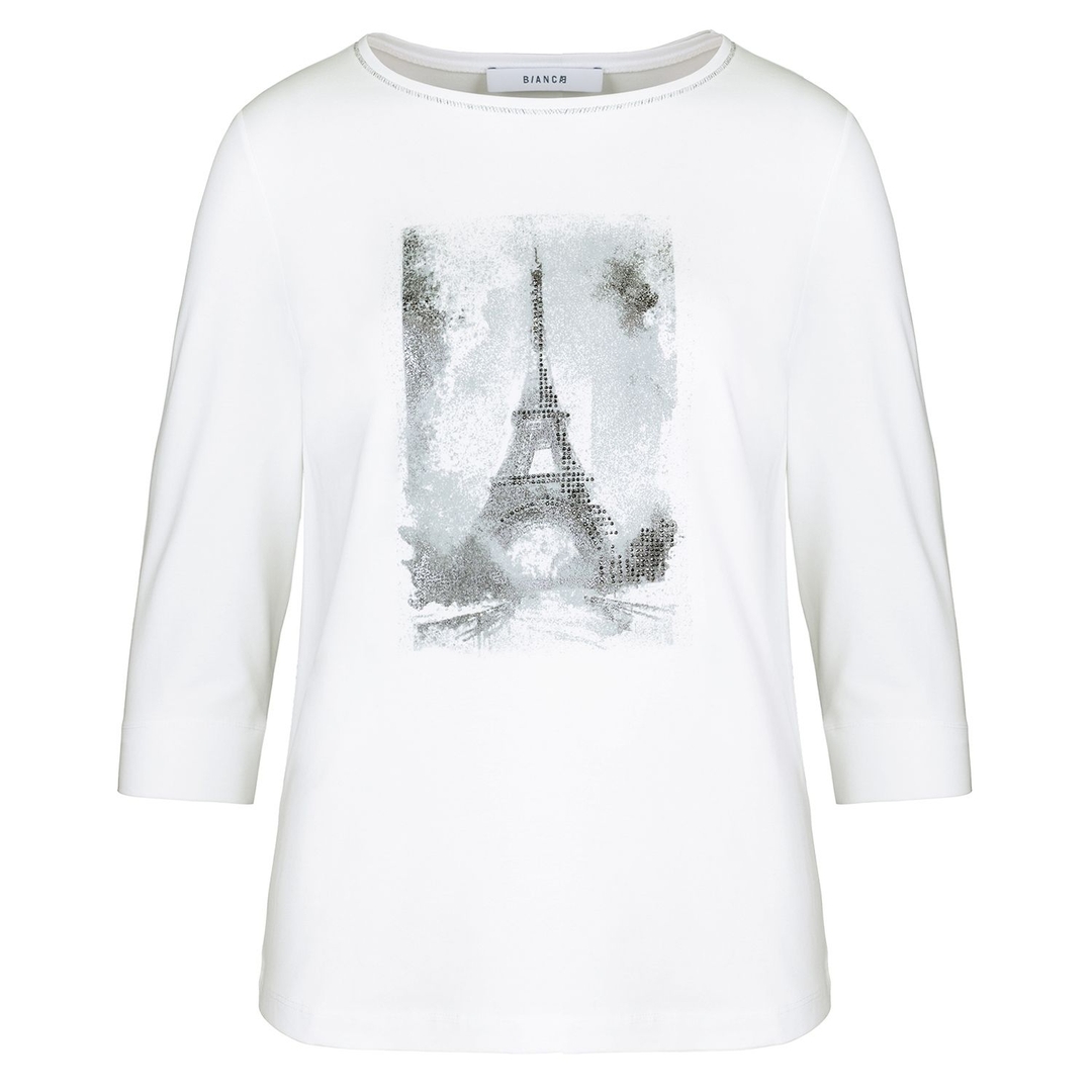 Женский хлопковый лонгслив BIANCA | Фото 1