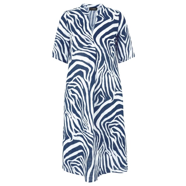 Льняное платье с принтом Doris Streich