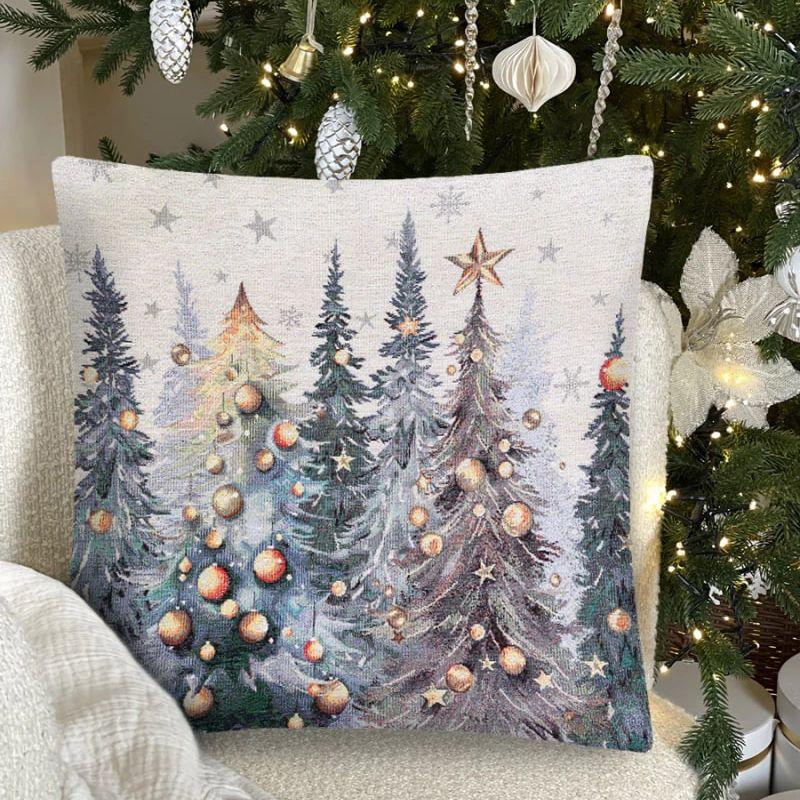 Скатерть, дорожка, салфетки и подушка Ели тиволи | Фото 5