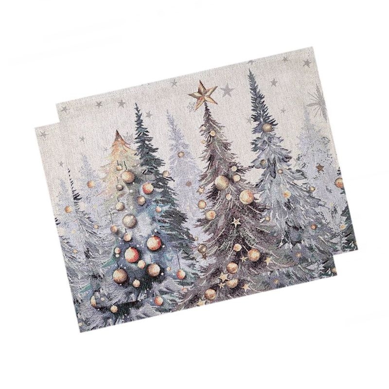 Скатерть, дорожка, салфетки и подушка Ели тиволи | Фото 6