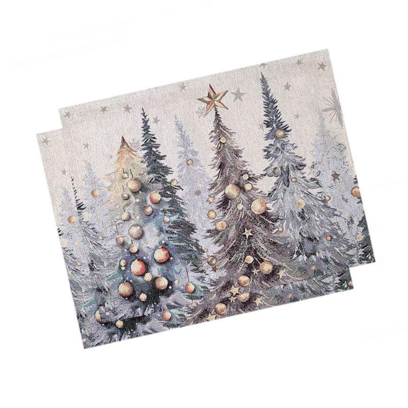 Скатерть, дорожка, салфетки и подушка Ели тиволи | Фото 6