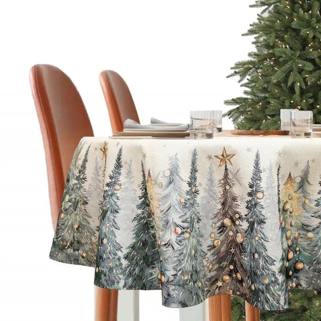 Скатерть, дорожка, салфетки и подушка Ели тиволи