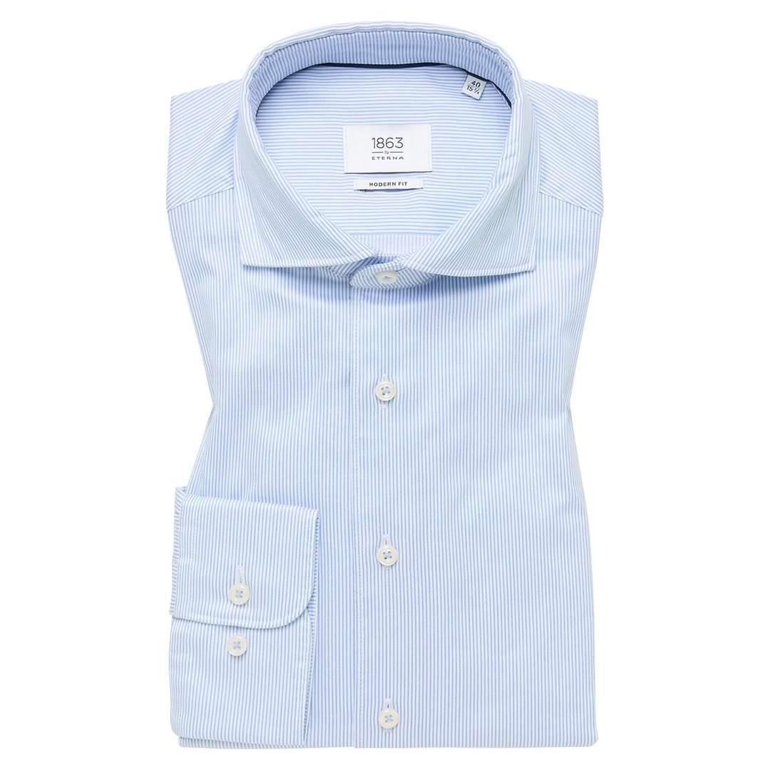 Мужская сорочка в полоску Eterna | Фото 1