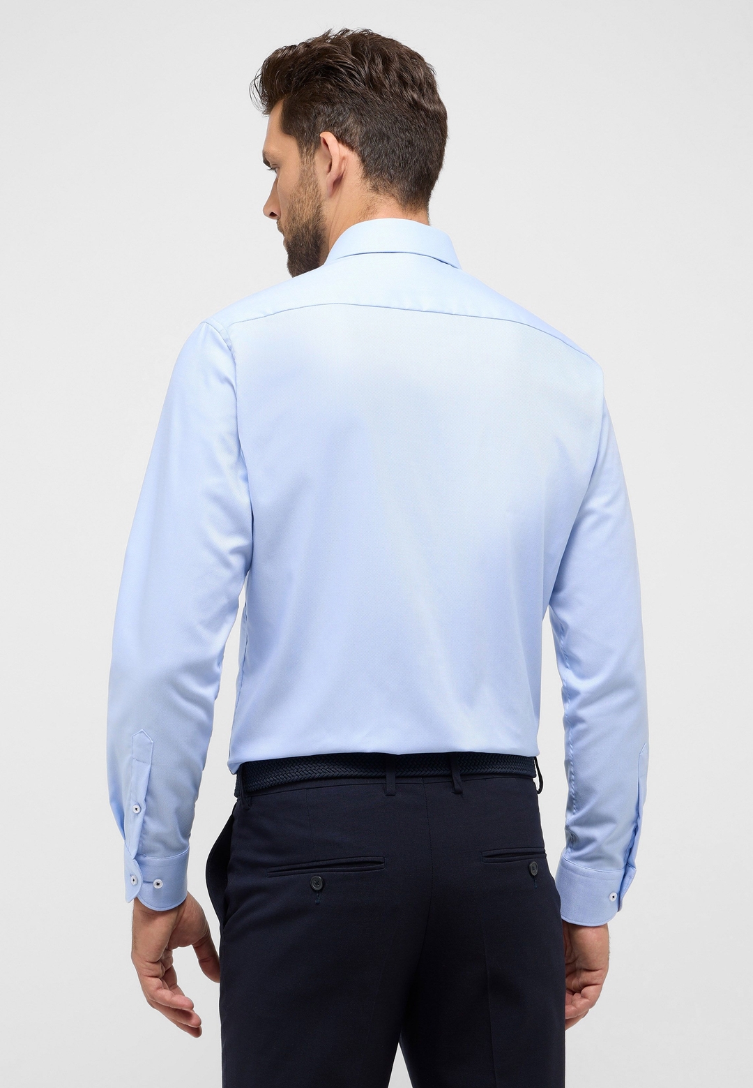 Мужская однотонная сорочка Eterna | Фото 5