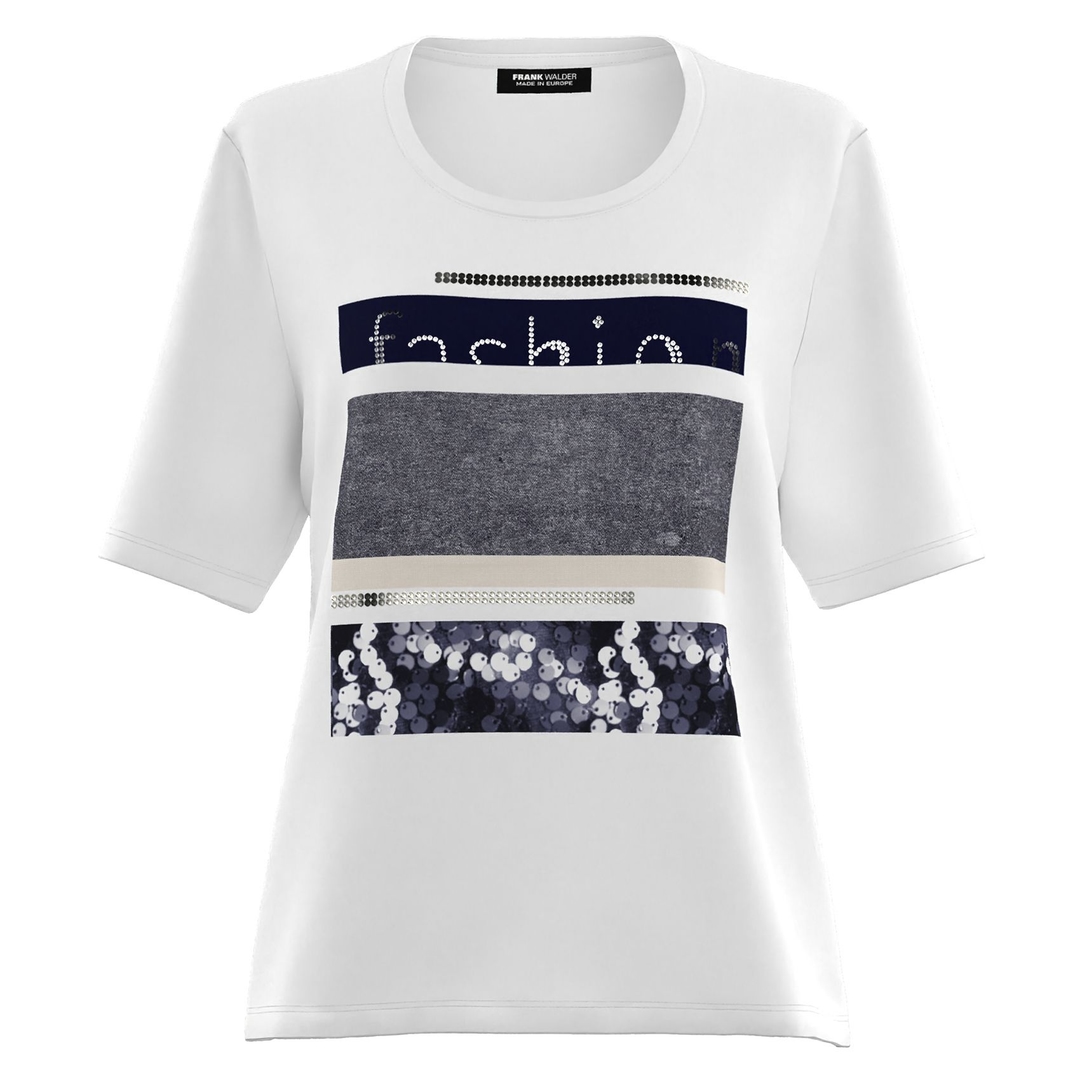 Женская футболка со стразами Frank Walder | Фото 1