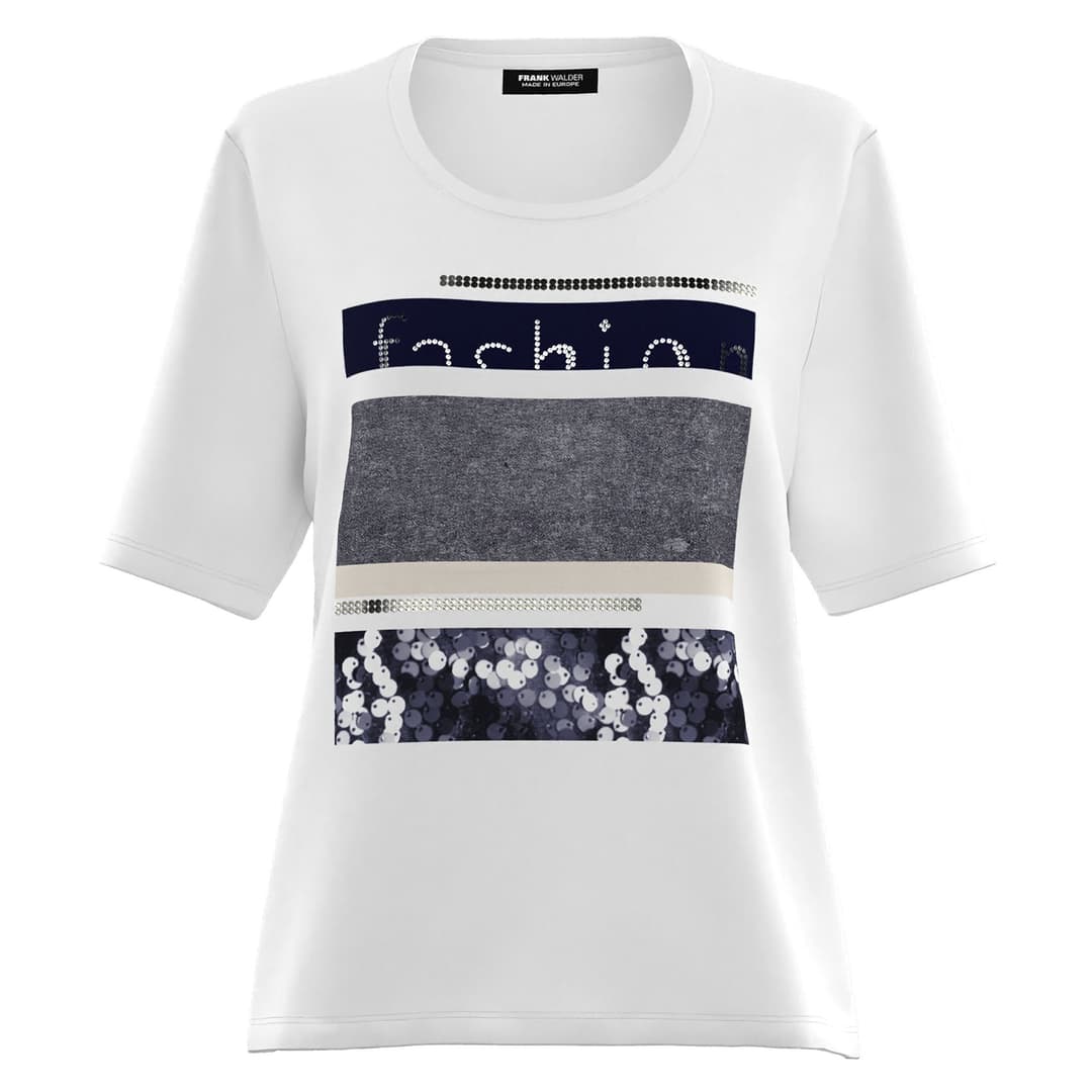 Женская футболка со стразами Frank Walder | Фото 1