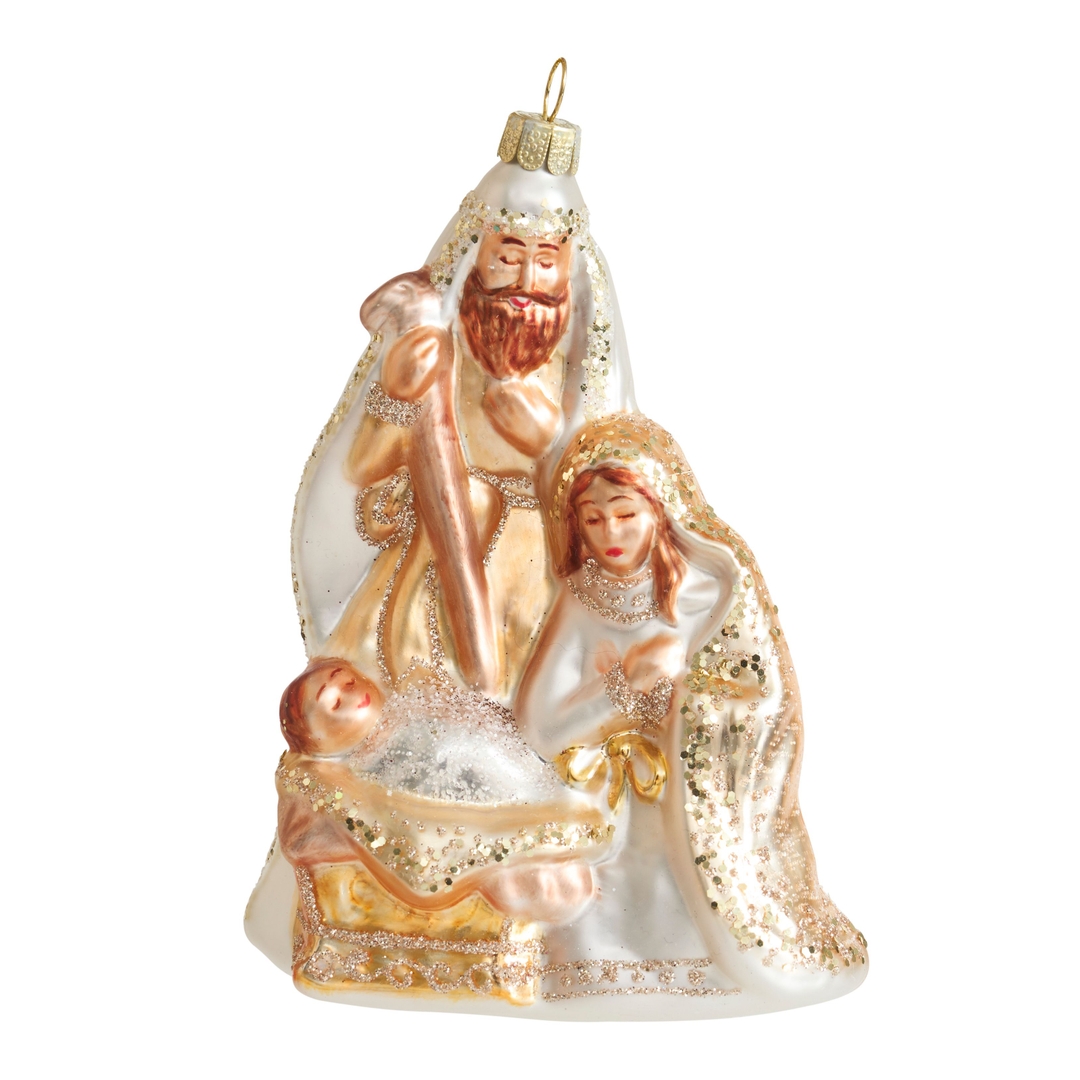 Ёлочная игрушка Святое семейство в золотых одеждах Holiday Classics | Фото 1