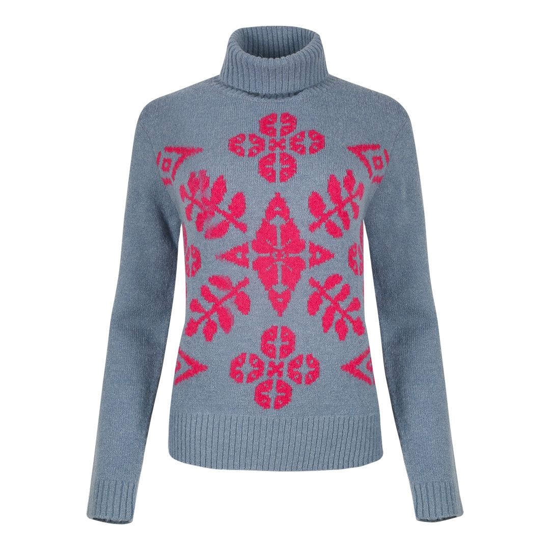 Женский свитер с узором CAT NOIR | Фото 1