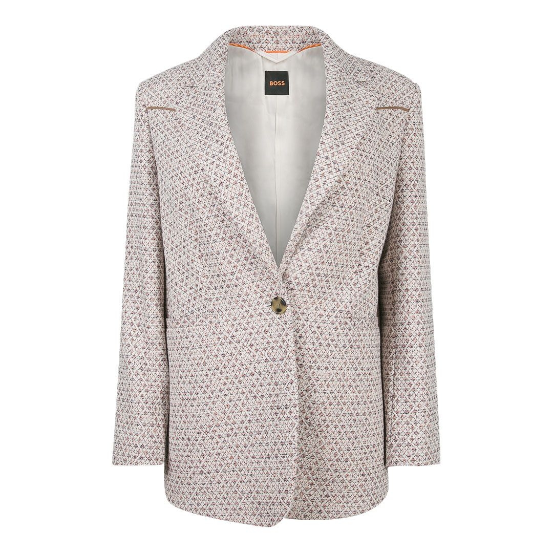 Женский пиджак из твида BOSS | Фото 1