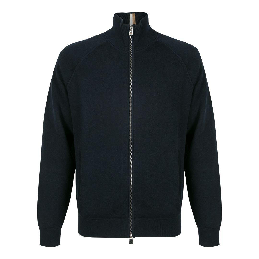 Мужской жакет из хлопка и шерсти BOSS Black | Фото 1