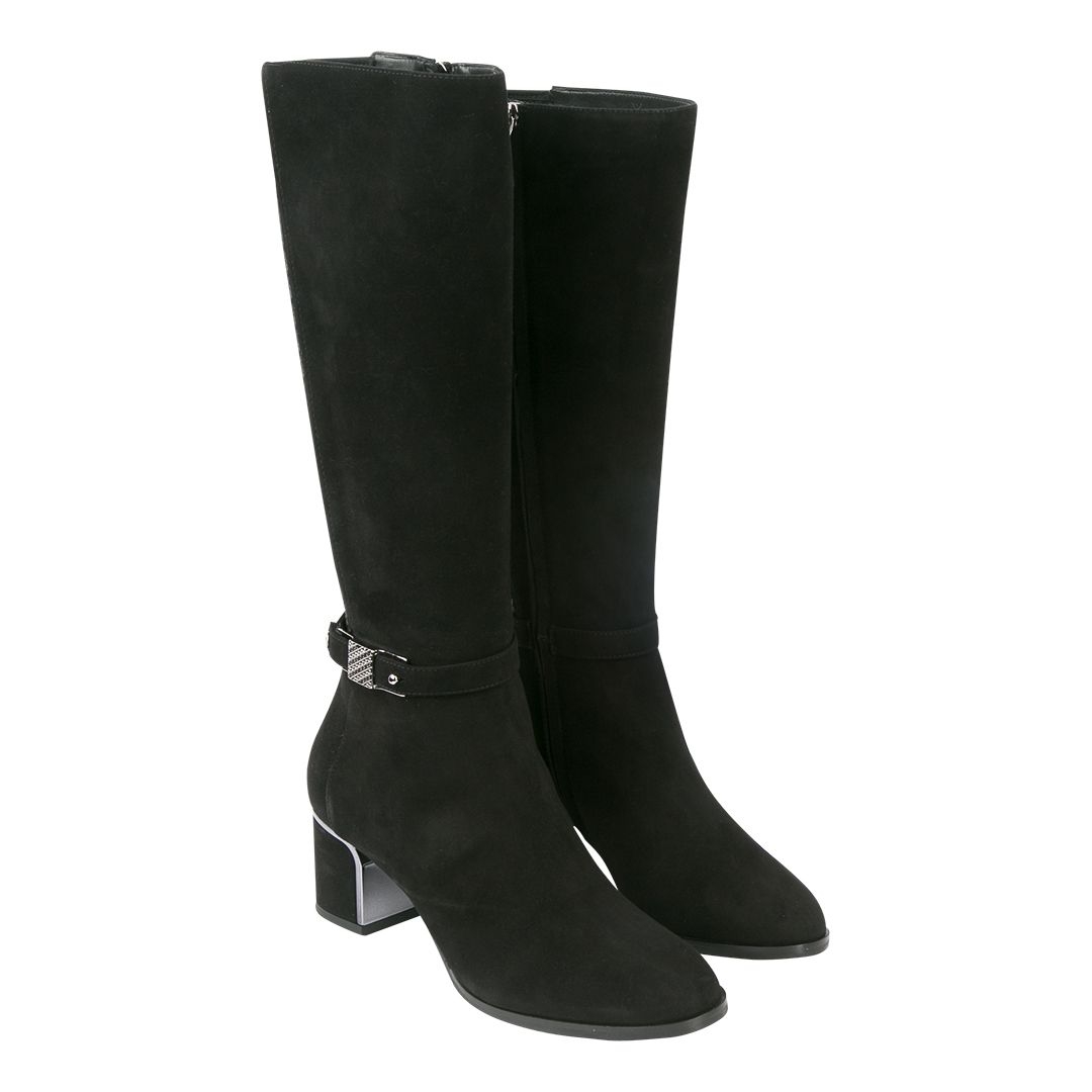 Женские высокие замшевые сапоги Marino Fabiani | Фото 2