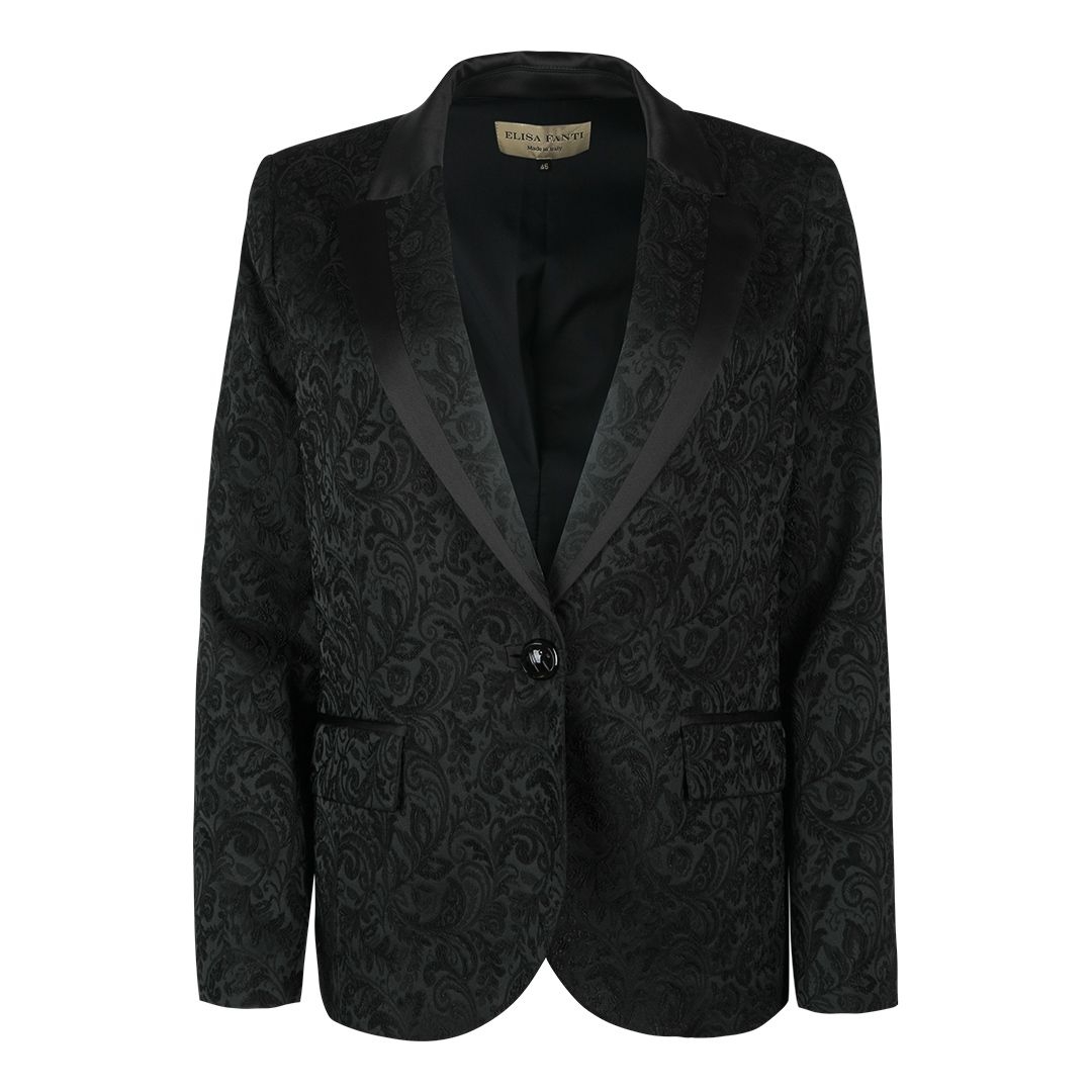 Женский жаккардовый пиджак Elisa Fanti | Фото 1