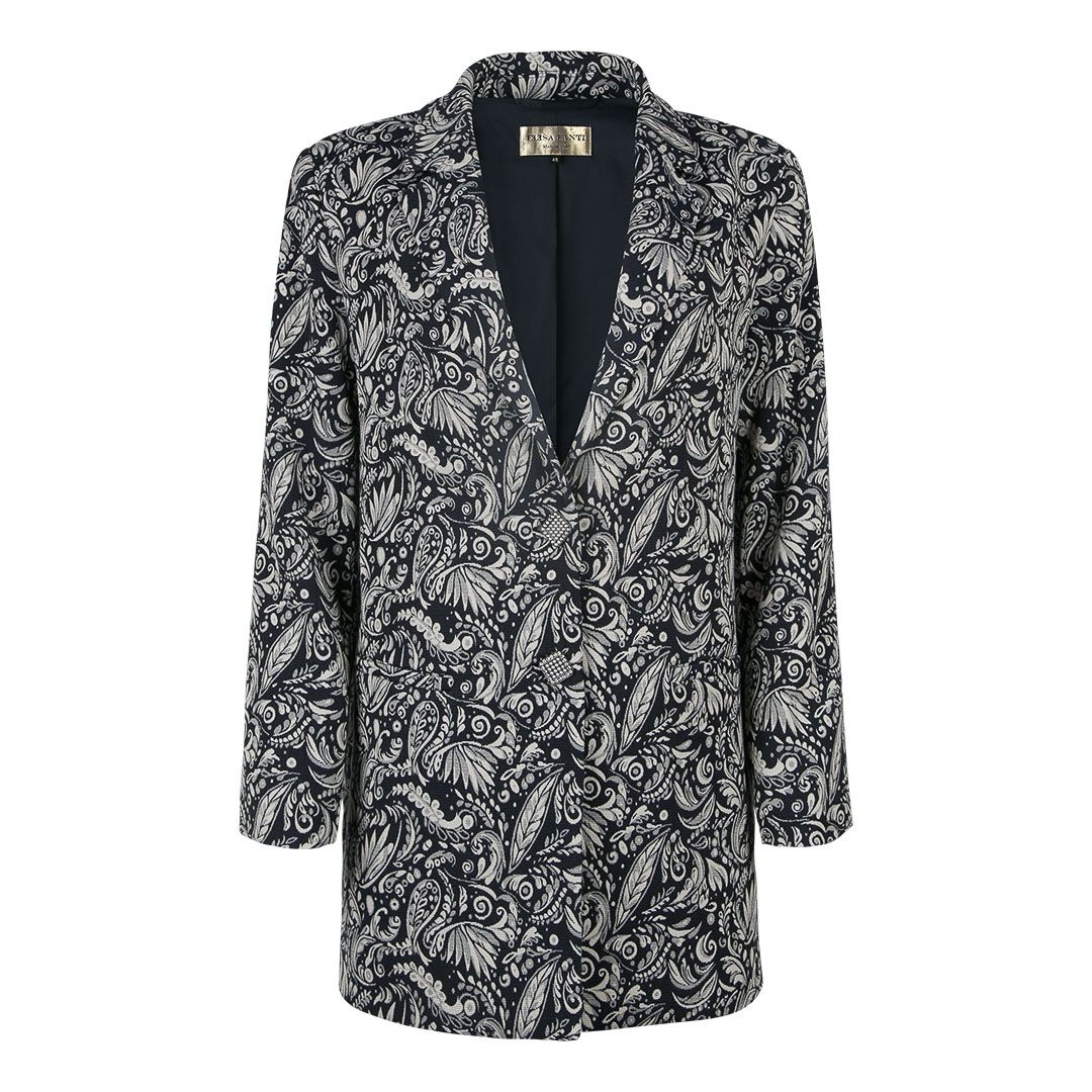 Женский жаккардовый пиджак Elisa Fanti | Фото 1